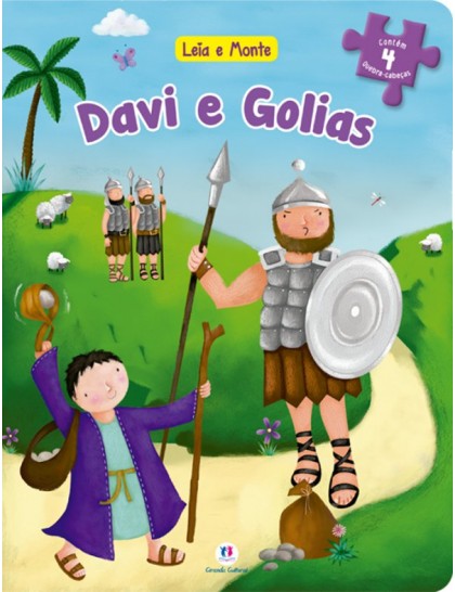 Quebra Cabeça - Davi e Golias - Leia e Monte