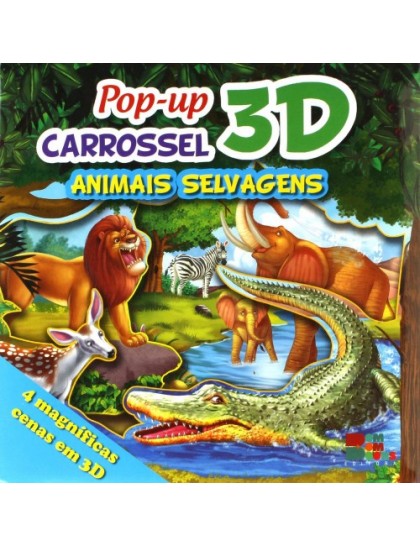 Pop Up Carrossel 3D – Animais Selvagens